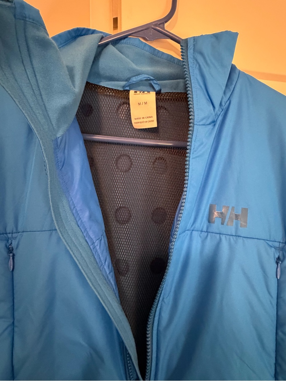 Helly Hansen Blue Insulated Jacket Polertec and permaloft